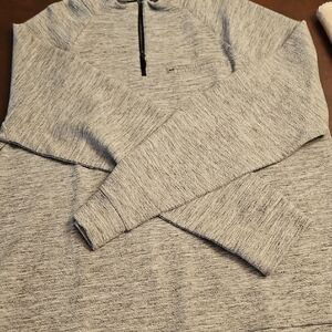 Marc Anthony Heathered Gray Zip-Up Sweater